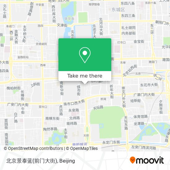 北京景泰蓝(前门大街) map