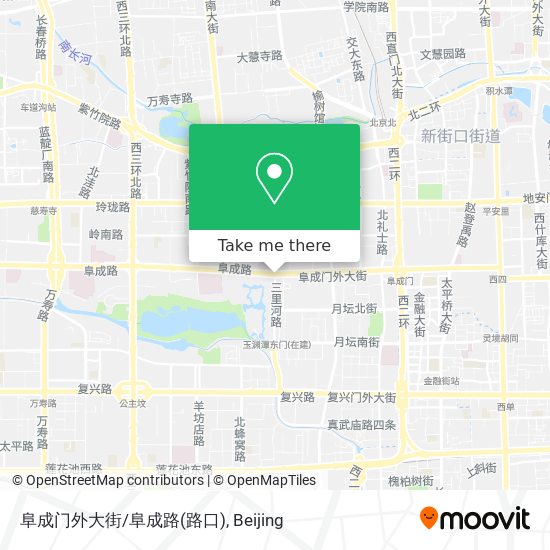 阜成门外大街/阜成路(路口) map