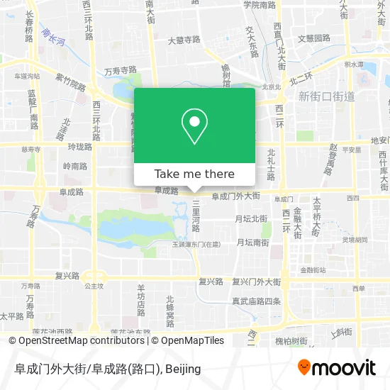 阜成门外大街/阜成路(路口) map