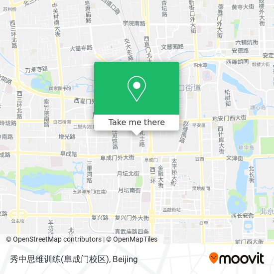秀中思维训练(阜成门校区) map