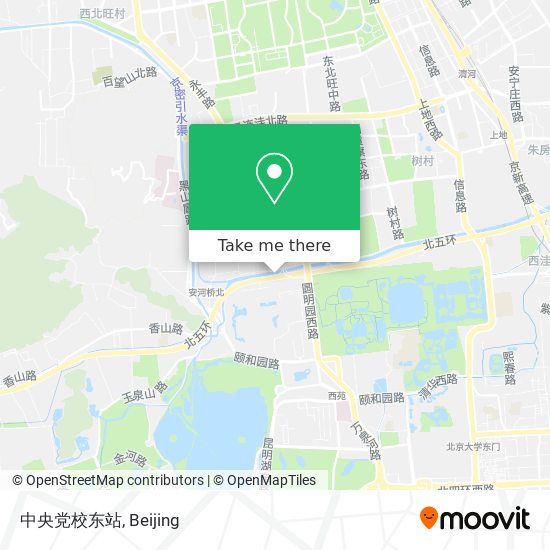 中央党校东站 map