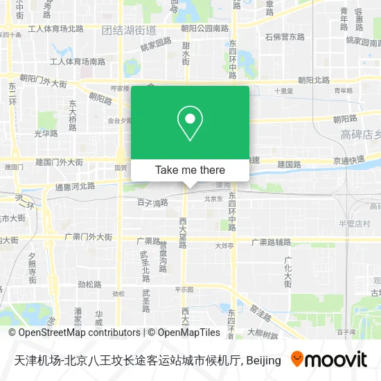 天津机场-北京八王坟长途客运站城市候机厅 map