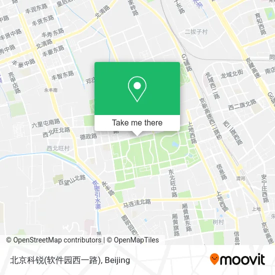 北京科锐(软件园西一路) map