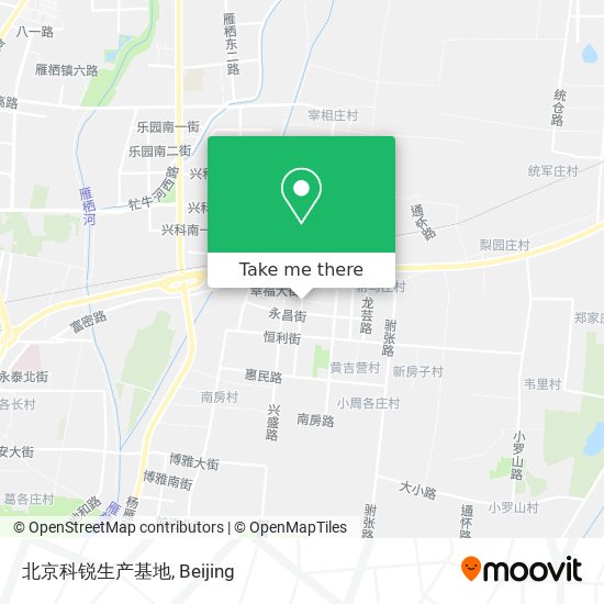 北京科锐生产基地 map