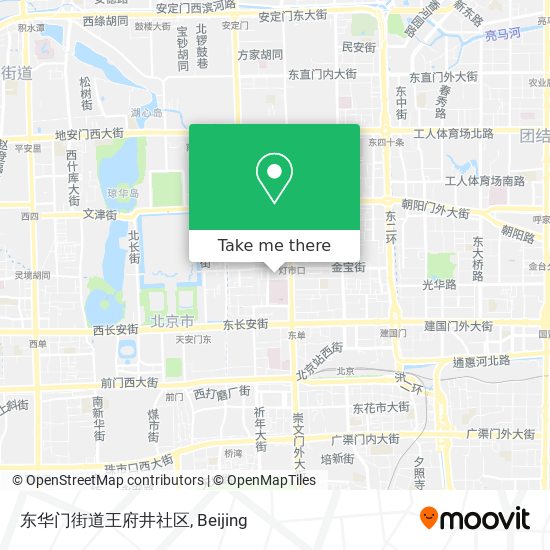 东华门街道王府井社区 map