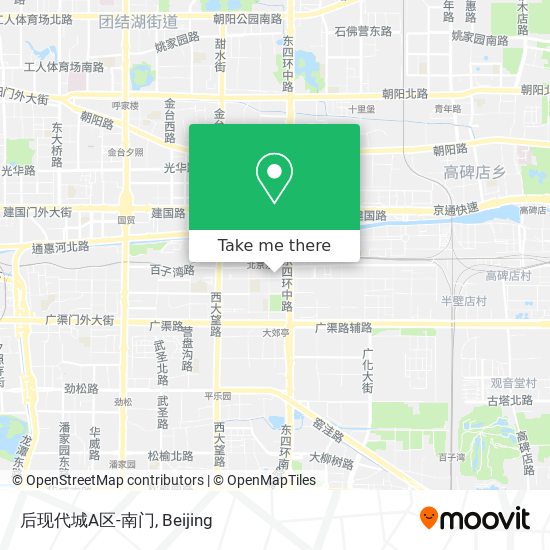 后现代城A区-南门 map