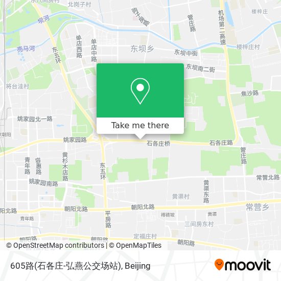 605路(石各庄-弘燕公交场站) map