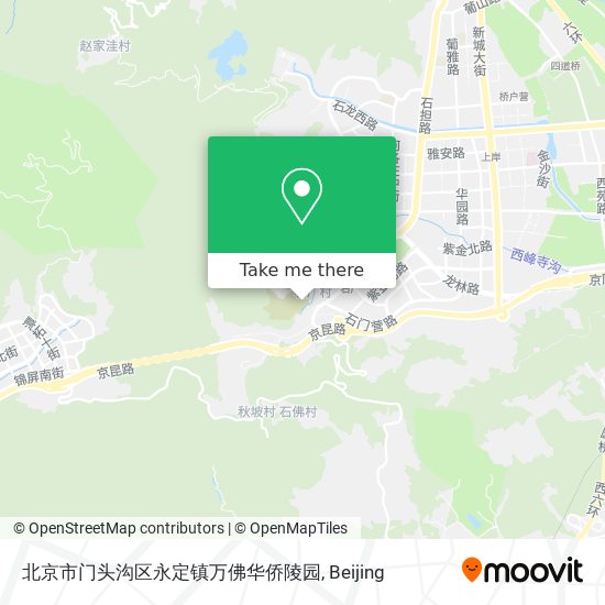 北京市门头沟区永定镇万佛华侨陵园 map