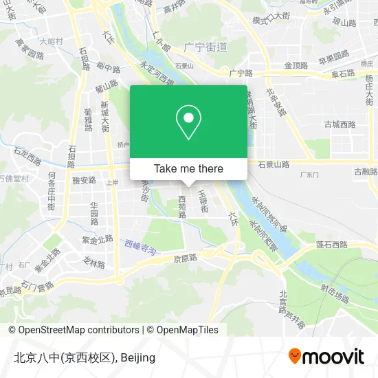 北京八中(京西校区) map