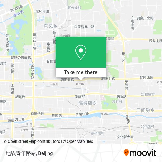 地铁青年路站 map