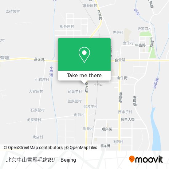 北京牛山雪雁毛纺织厂 map