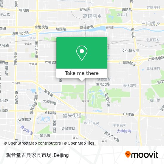 观音堂古典家具市场 map