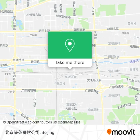 北京绿茶餐饮公司 map