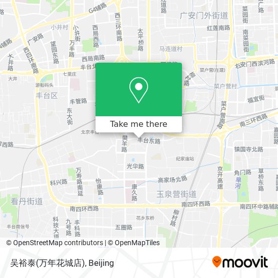 吴裕泰(万年花城店) map