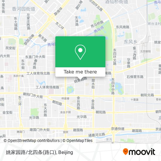 姚家园路/北四条(路口) map