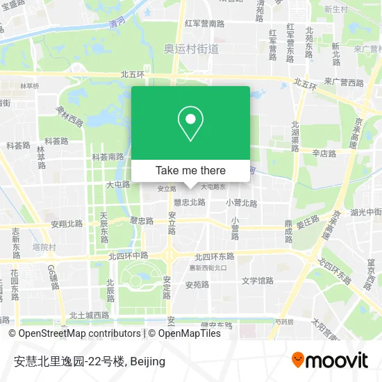 安慧北里逸园-22号楼 map