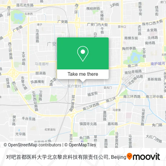 对吧首都医科大学北京黎庶科技有限责任公司 map