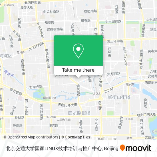 北京交通大学国家LINUX技术培训与推广中心 map