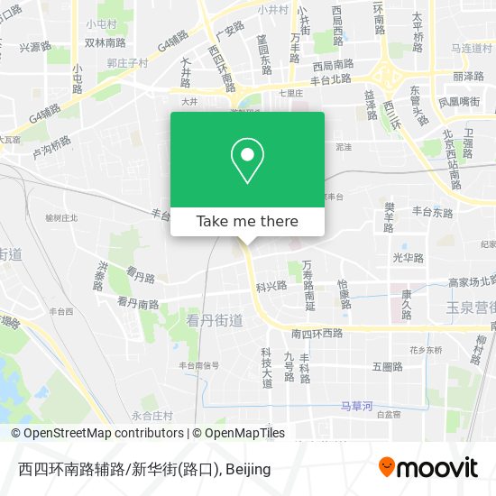 西四环南路辅路/新华街(路口) map