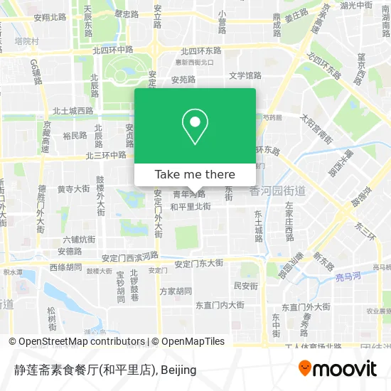 静莲斋素食餐厅(和平里店) map