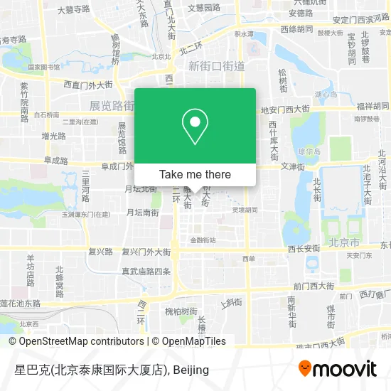 星巴克(北京泰康国际大厦店) map