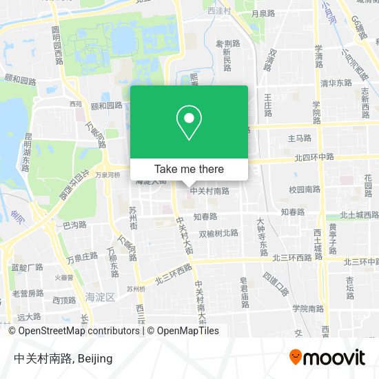 中关村南路 map
