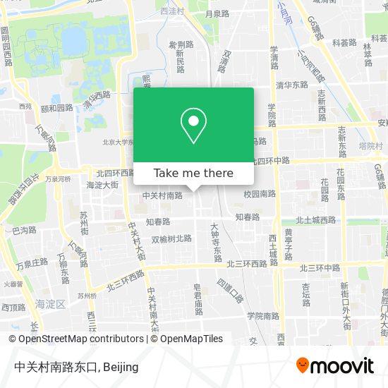 中关村南路东口 map