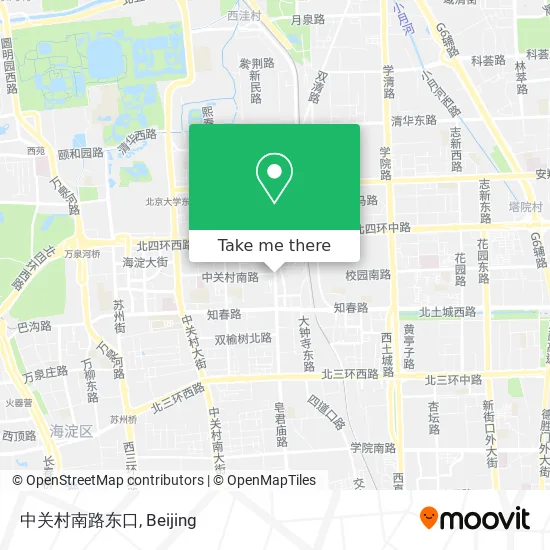中关村南路东口 map