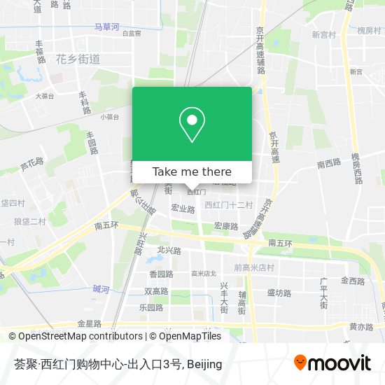 荟聚·西红门购物中心-出入口3号 map