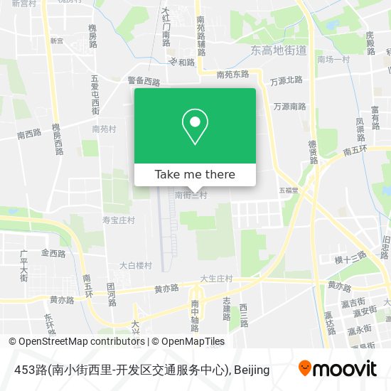 453路(南小街西里-开发区交通服务中心) map