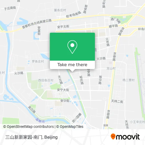 三山新新家园-南门 map