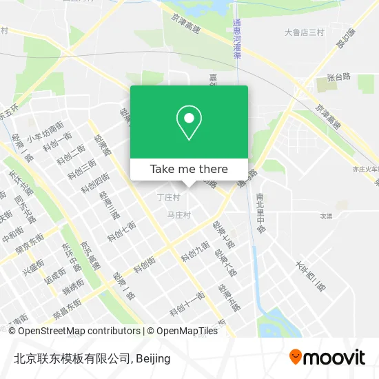 北京联东模板有限公司 map