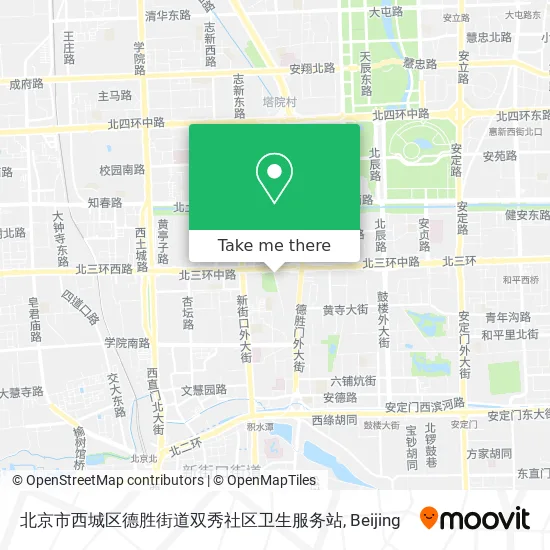 北京市西城区德胜街道双秀社区卫生服务站 map
