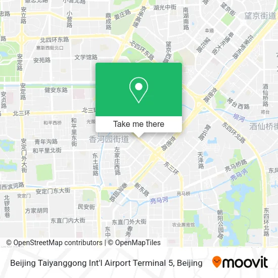 Beijing Taiyanggong Int'l Airport Terminal 5 map