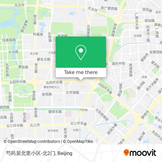 芍药居北里小区-北2门 map