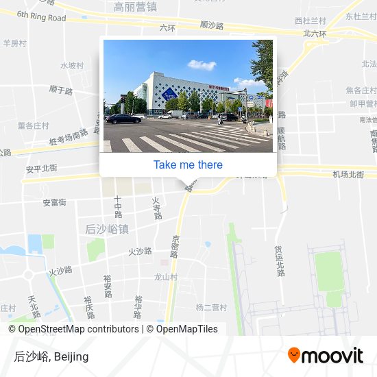 后沙峪 map