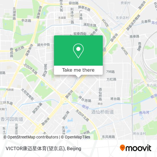 VICTOR康迈星体育(望京店) map