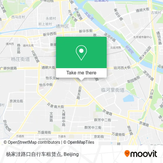 杨家洼路口自行车租赁点 map