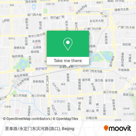 景泰路/永定门东滨河路(路口) map