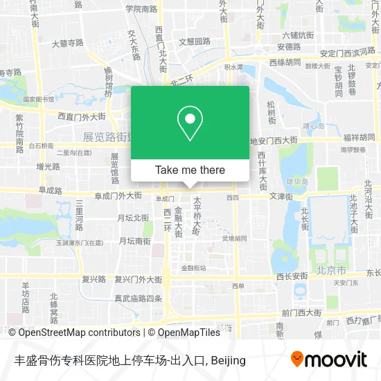 丰盛骨伤专科医院地上停车场-出入口 map