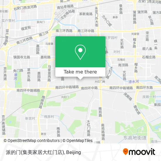 派的门(集美家居大红门店) map
