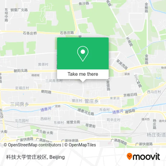 科技大学管庄校区 map