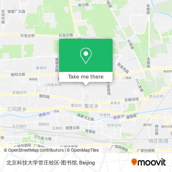 北京科技大学管庄校区-图书馆 map