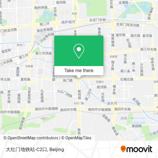 大红门地铁站-C2口 map