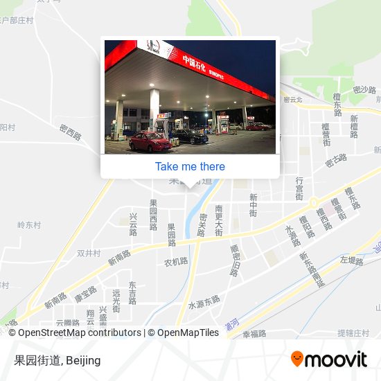 果园街道 map
