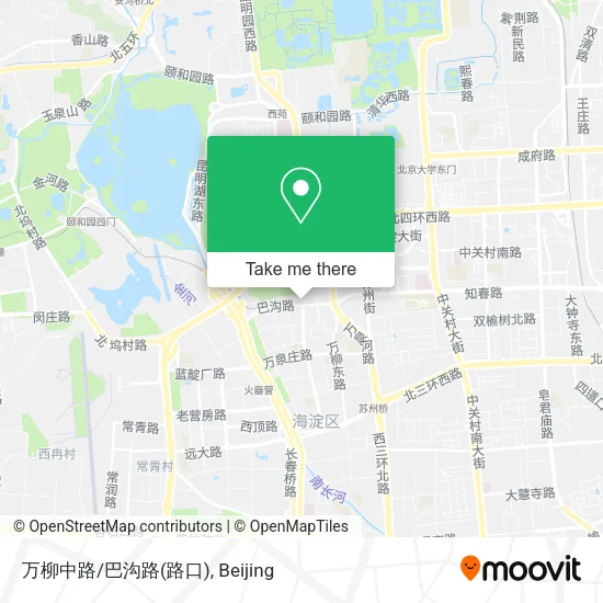 万柳中路/巴沟路(路口) map