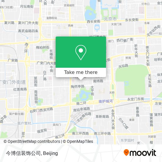 今博信装饰公司 map