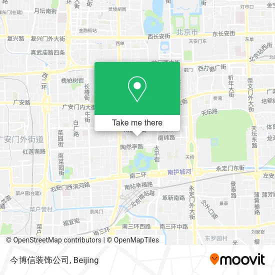 今博信装饰公司 map