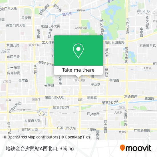 地铁金台夕照站A西北口 map