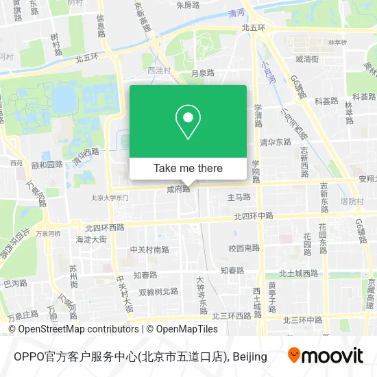 OPPO官方客户服务中心(北京市五道口店) map